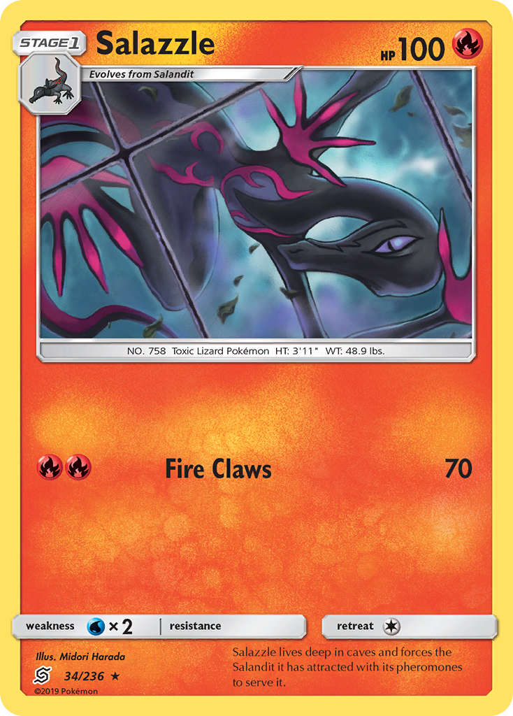 Salazzle (34/236) [Sun & Moon: Unified Minds] | Pegasus Games WI