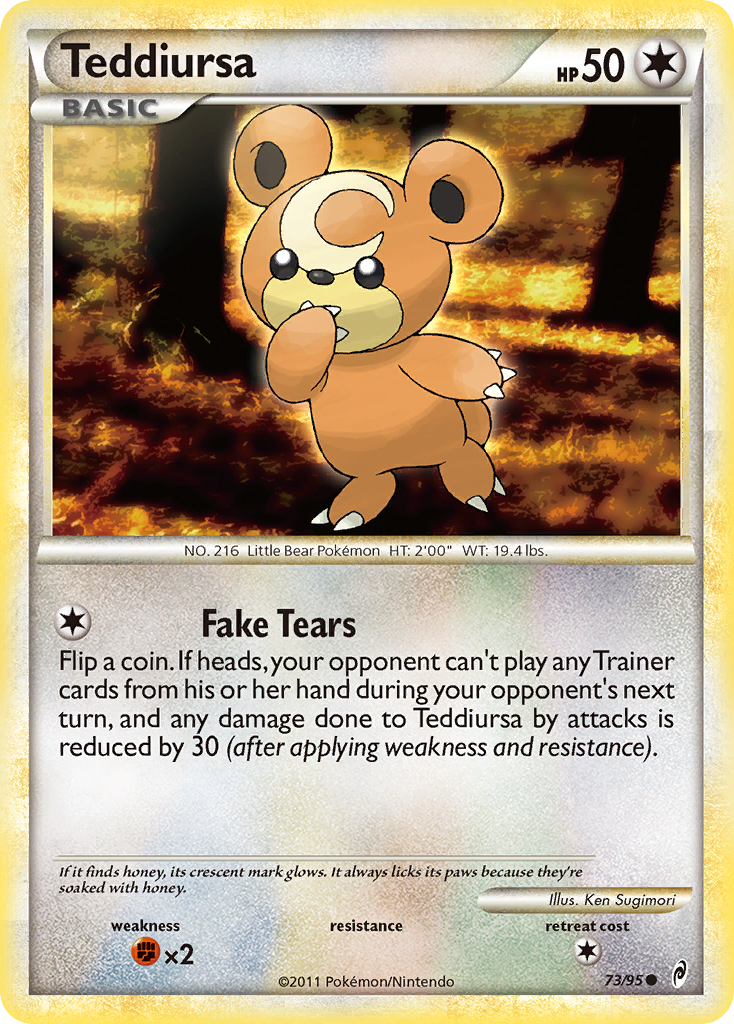 Teddiursa (73/95) [HeartGold & SoulSilver: Call of Legends] | Pegasus Games WI