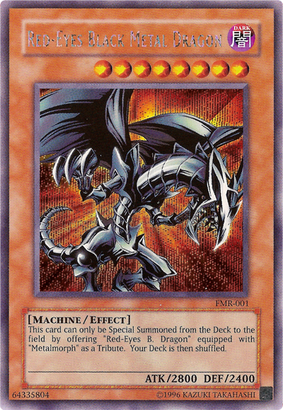 Red-Eyes Black Metal Dragon (Forbidden Memories) [FMR-001] Prismatic Secret Rare | Pegasus Games WI