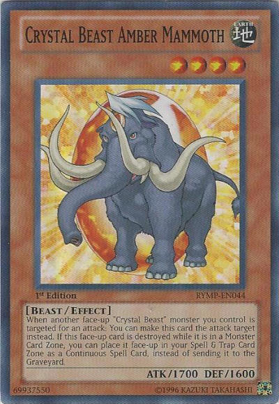 Crystal Beast Amber Mammoth [RYMP-EN044] Super Rare | Pegasus Games WI