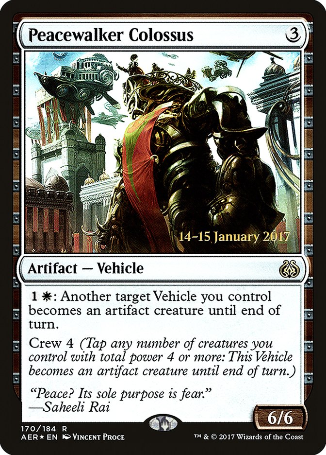 Peacewalker Colossus [Aether Revolt Prerelease Promos] | Pegasus Games WI