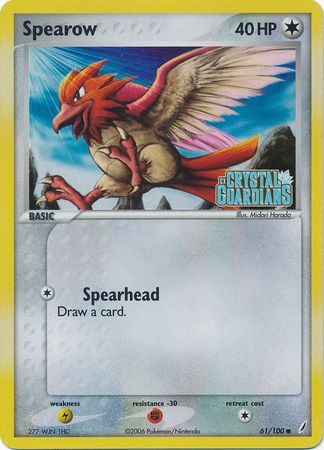 Spearow (61/100) (Stamped) [EX: Crystal Guardians] | Pegasus Games WI