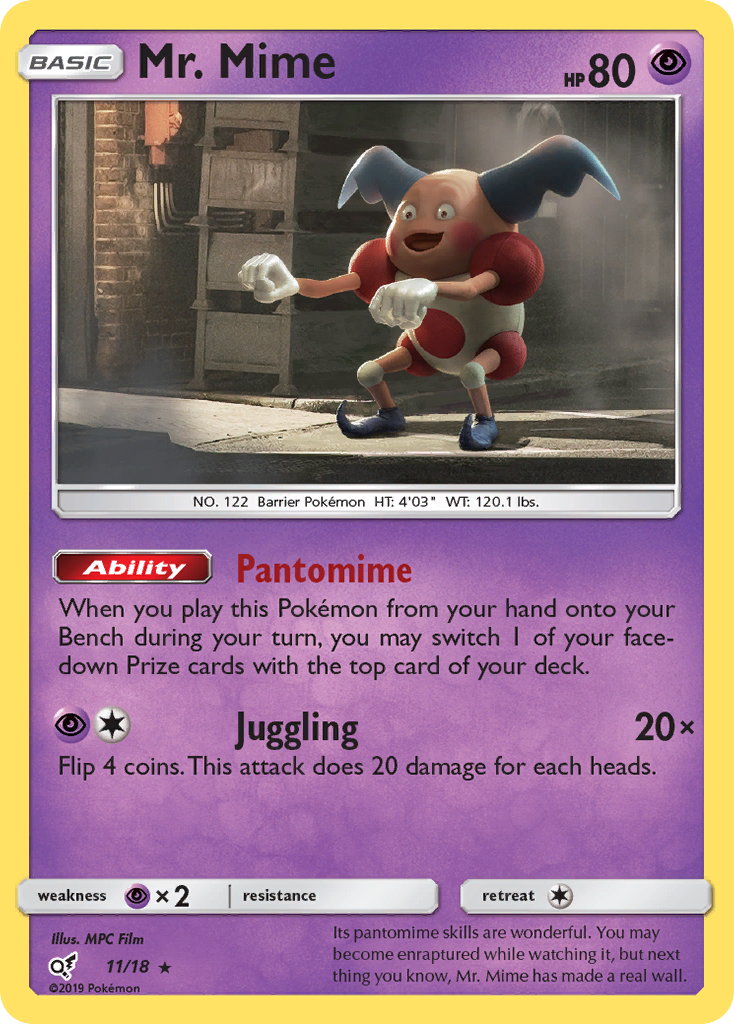 Mr. Mime (11/18) [Sun & Moon: Detective Pikachu] | Pegasus Games WI