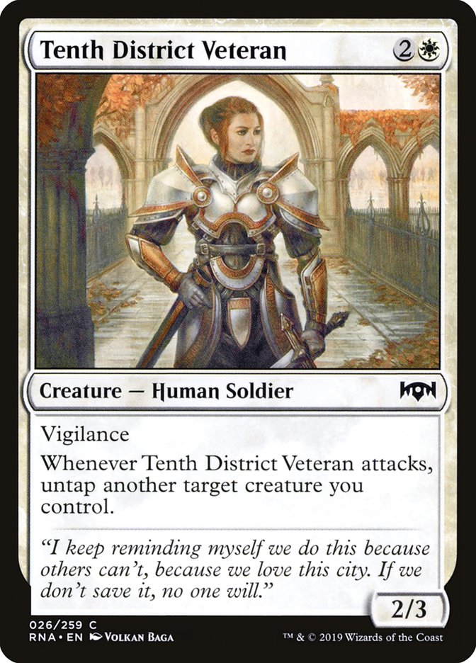 Tenth District Veteran [Ravnica Allegiance] | Pegasus Games WI