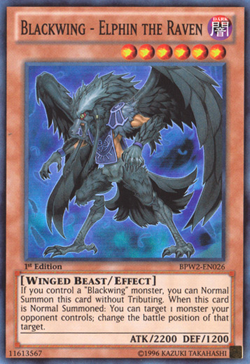 Blackwing - Elphin the Raven [BPW2-EN026] Super Rare | Pegasus Games WI