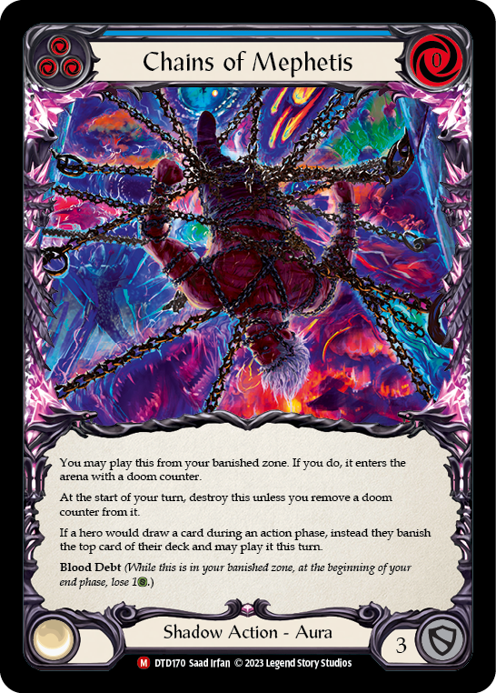 Chains of Mephetis [DTD170] (Dusk Till Dawn)  Rainbow Foil | Pegasus Games WI