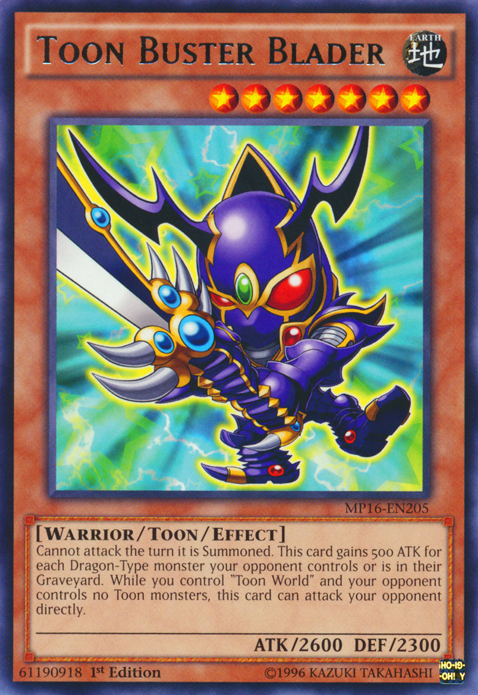 Toon Buster Blader [MP16-EN205] Rare | Pegasus Games WI