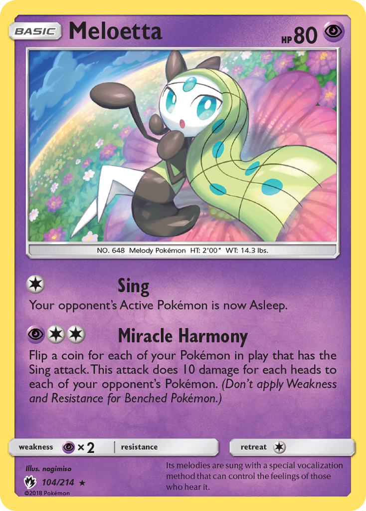 Meloetta (104/214) [Sun & Moon: Lost Thunder] | Pegasus Games WI