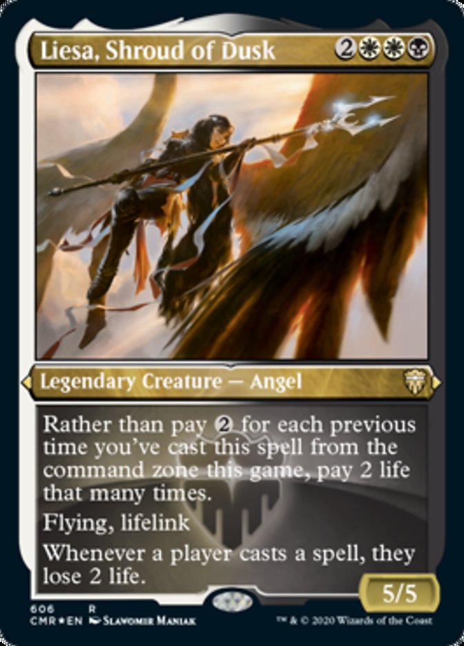 Liesa, Shroud of Dusk (Etched) [Commander Legends] | Pegasus Games WI