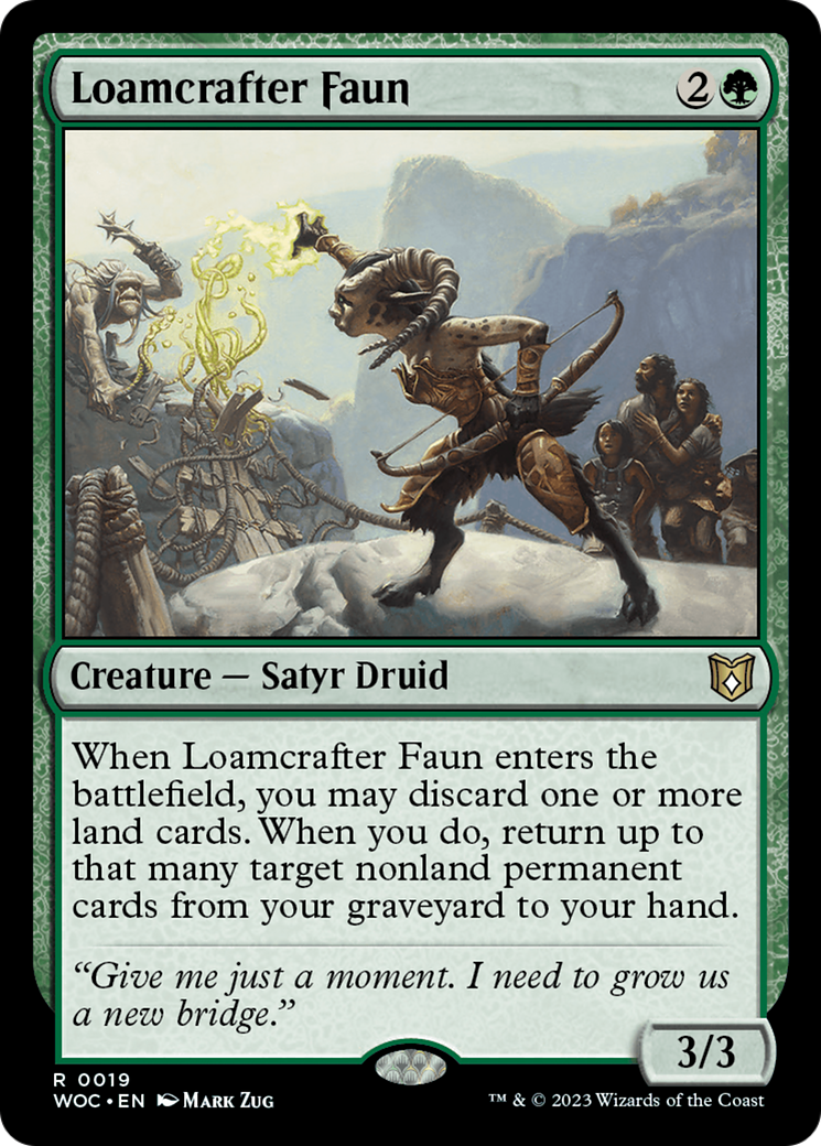 Loamcrafter Faun [Wilds of Eldraine Commander] | Pegasus Games WI