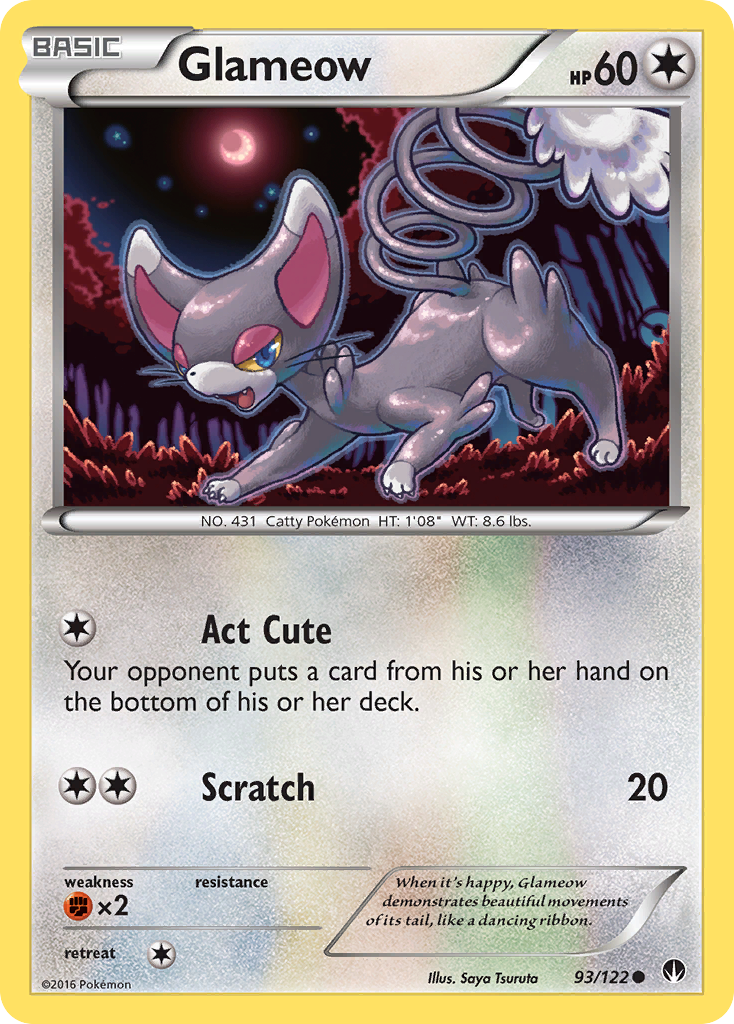 Glameow (93/122) [XY: BREAKpoint] | Pegasus Games WI