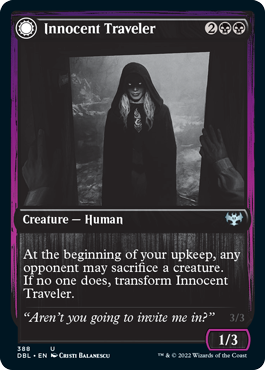 Innocent Traveler // Malicious Invader [Innistrad: Double Feature] | Pegasus Games WI