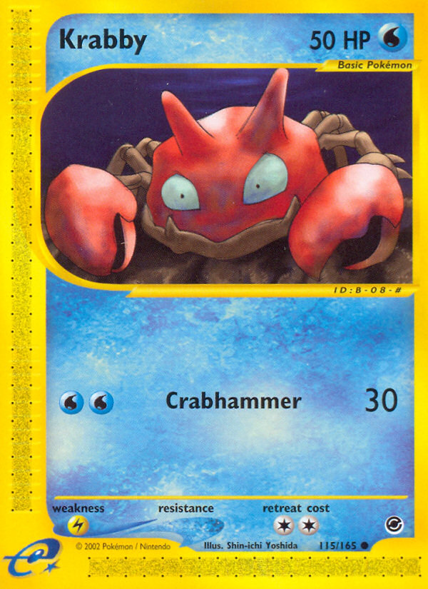 Krabby (115/165) [Expedition: Base Set] | Pegasus Games WI