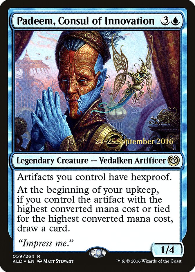 Padeem, Consul of Innovation [Kaladesh Prerelease Promos] | Pegasus Games WI