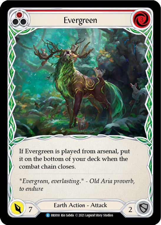 Evergreen (Red) [BRI018] (Tales of Aria Briar Blitz Deck)  1st Edition Normal | Pegasus Games WI