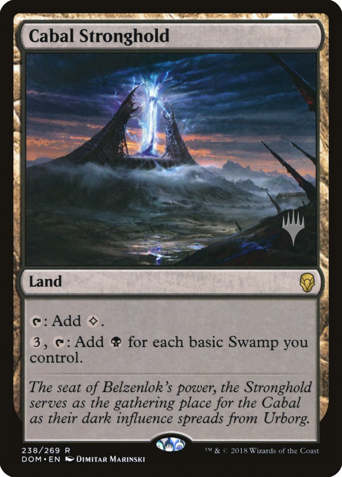 Cabal Stronghold (Promo Pack) [Dominaria Promos] | Pegasus Games WI