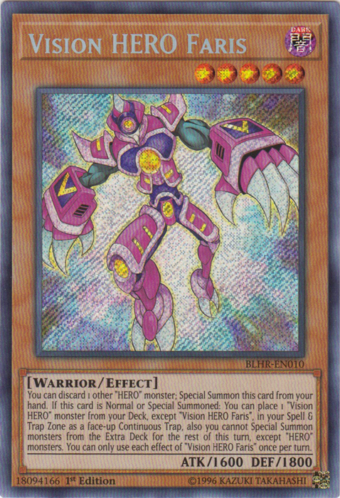 Vision HERO Faris [BLHR-EN010] Secret Rare | Pegasus Games WI