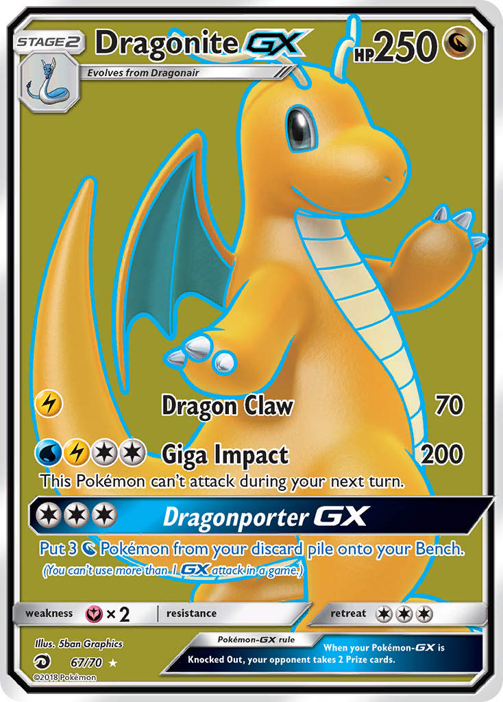 Dragonite GX (67/70) [Sun & Moon: Dragon Majesty] | Pegasus Games WI