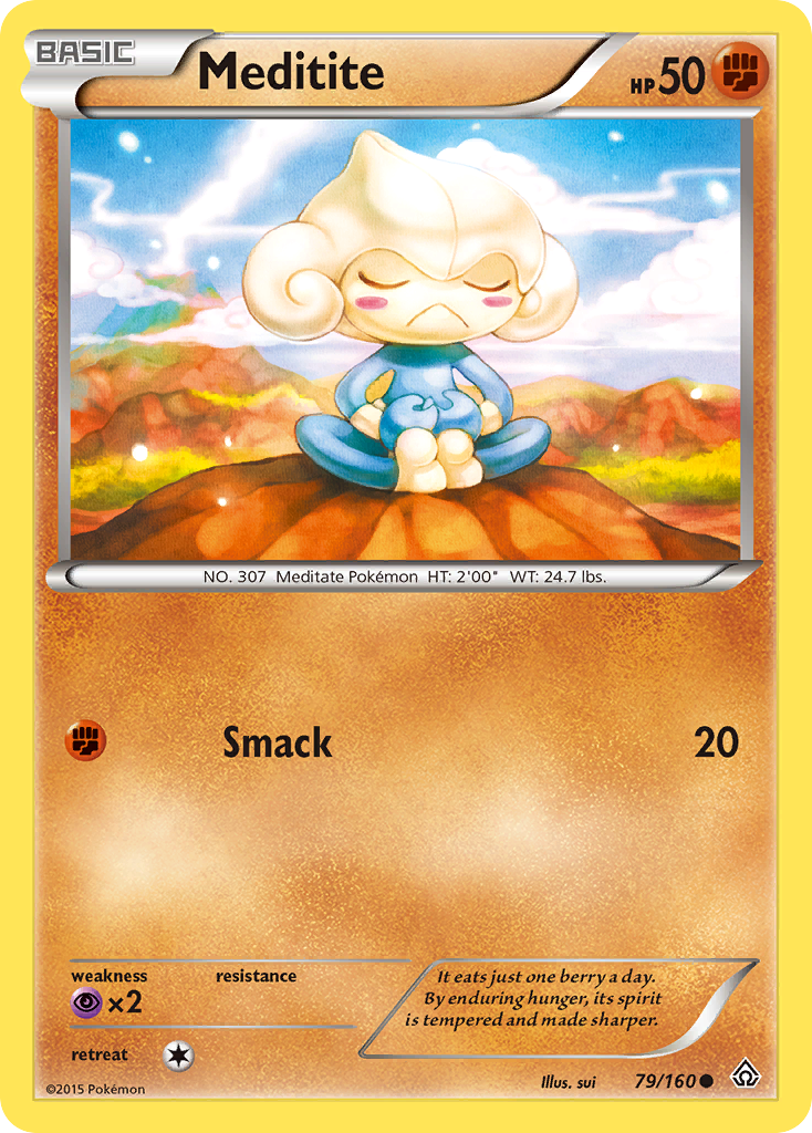 Meditite (79/160) [XY: Primal Clash] | Pegasus Games WI