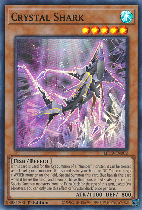 Crystal Shark [LED9-EN002] Super Rare | Pegasus Games WI