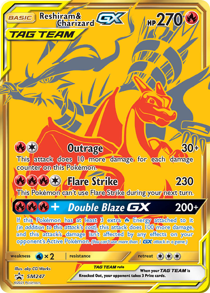 Reshiram & Charizard GX (SM247) [Sun & Moon: Black Star Promos] | Pegasus Games WI