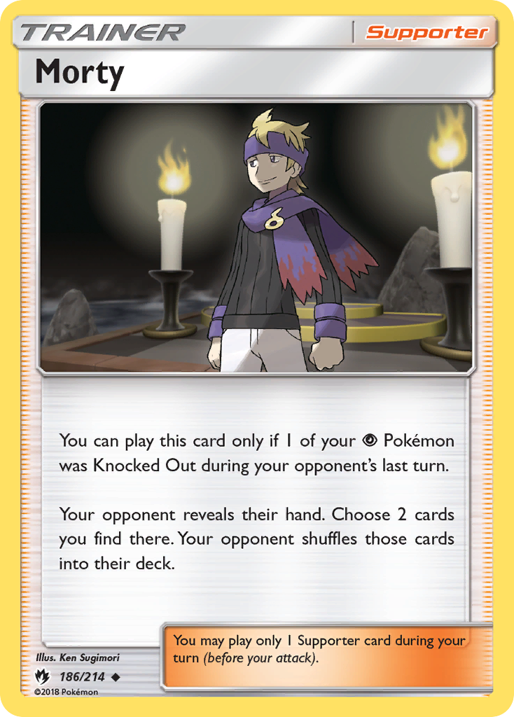 Morty (186/214) [Sun & Moon: Lost Thunder] | Pegasus Games WI