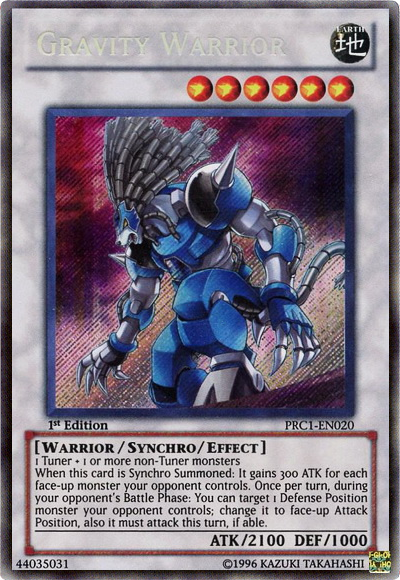 Gravity Warrior [PRC1-EN020] Secret Rare | Pegasus Games WI