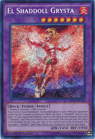 El Shaddoll Grysta [MP15-EN160] Secret Rare | Pegasus Games WI