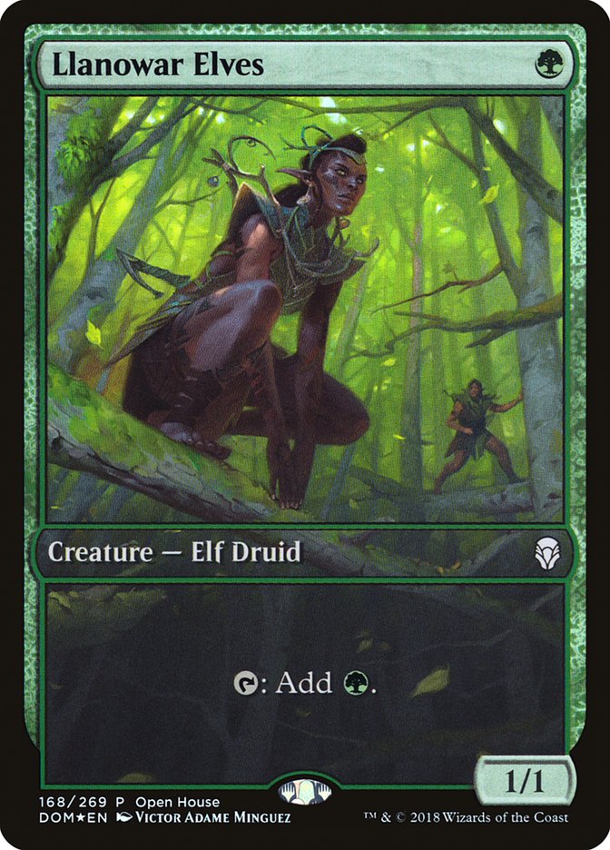 Llanowar Elves (Open House) [Dominaria Promos] | Pegasus Games WI