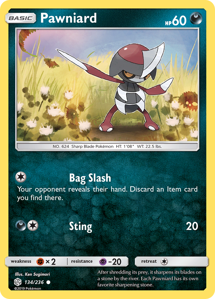 Pawniard (134/236) [Sun & Moon: Cosmic Eclipse] | Pegasus Games WI