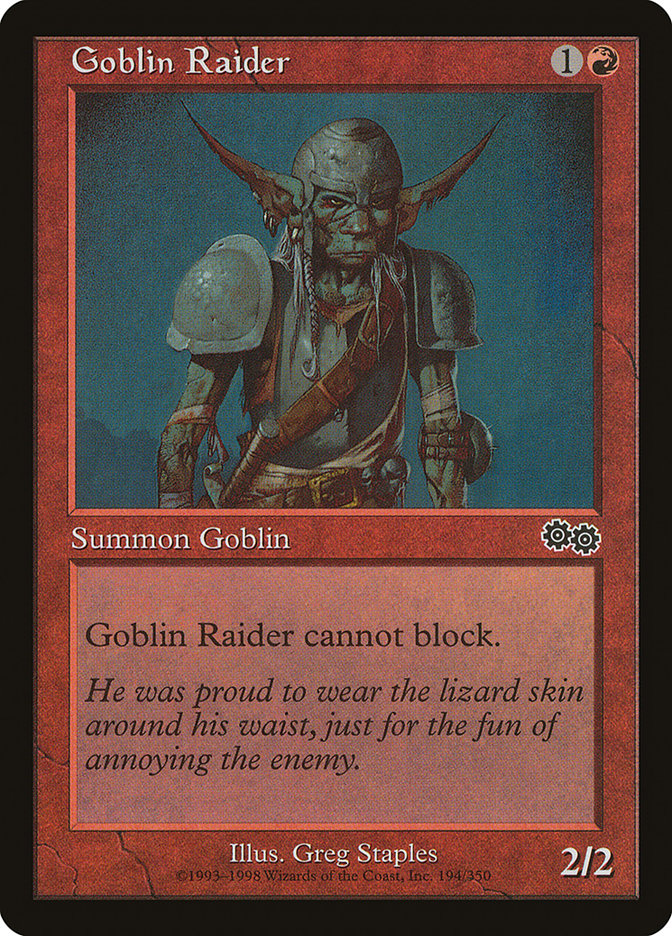 Goblin Raider [Urza's Saga] | Pegasus Games WI