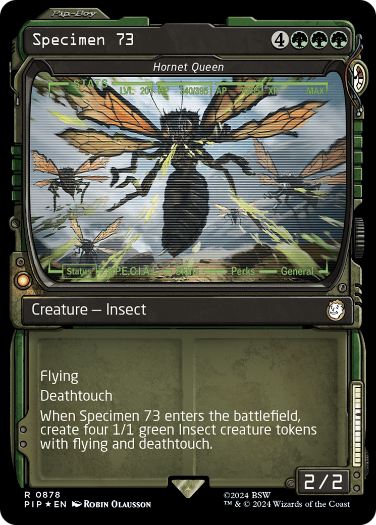Specimen 73 - Hornet Queen (Showcase) (Surge Foil) [Fallout] | Pegasus Games WI