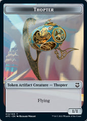 Thopter // Treasure Double-Sided Token [Dungeons & Dragons: Adventures in the Forgotten Realms Commander Tokens] | Pegasus Games WI