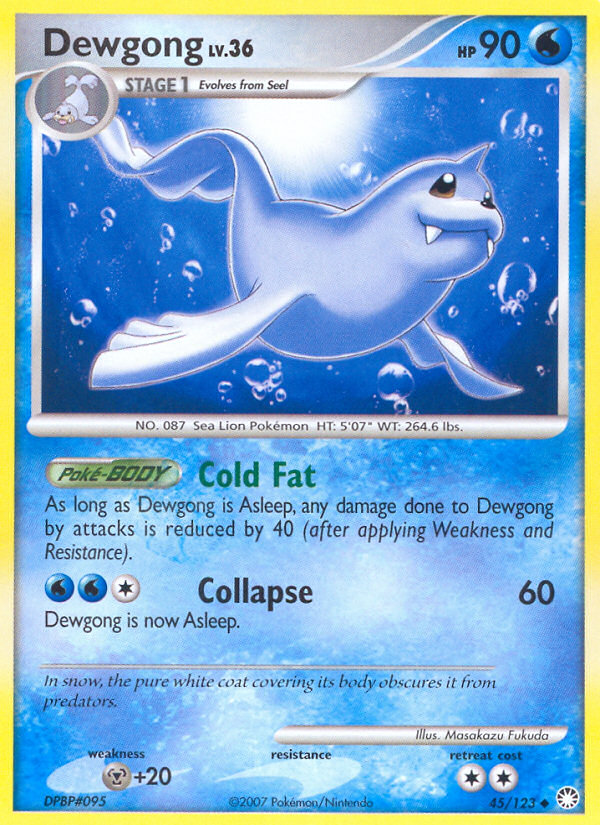 Dewgong (45/123) [Diamond & Pearl: Mysterious Treasures] | Pegasus Games WI