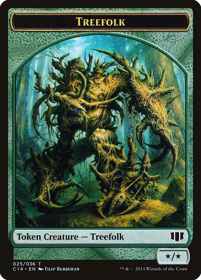 Treefolk // Wolf Double-Sided Token [Commander 2014 Tokens] | Pegasus Games WI