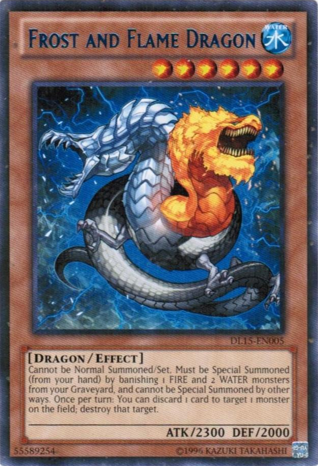 Frost and Flame Dragon (Blue) [DL15-EN005] Rare | Pegasus Games WI