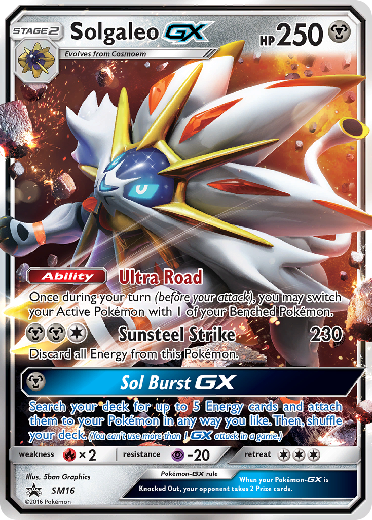 Solgaleo GX (SM16) [Sun & Moon: Black Star Promos] | Pegasus Games WI