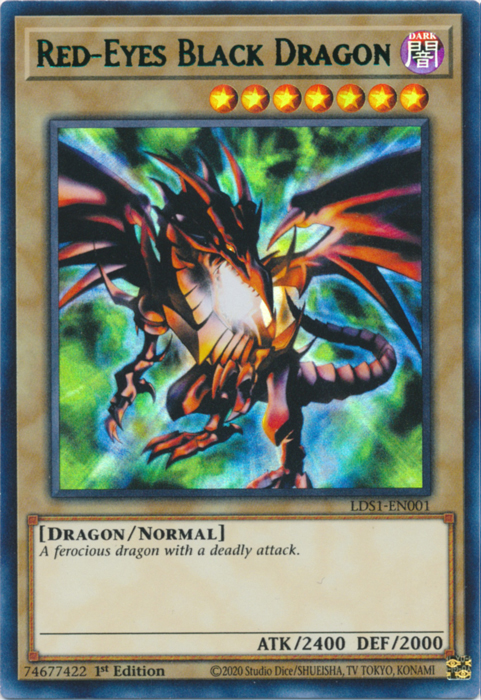 Red-Eyes Black Dragon (Green) [LDS1-EN001] Ultra Rare | Pegasus Games WI