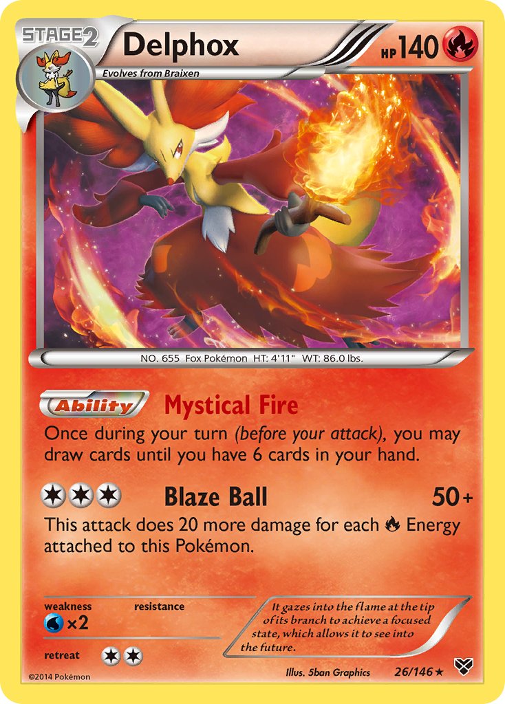 Delphox (26/146) (Theme Deck Exclusive) [XY: Base Set] | Pegasus Games WI