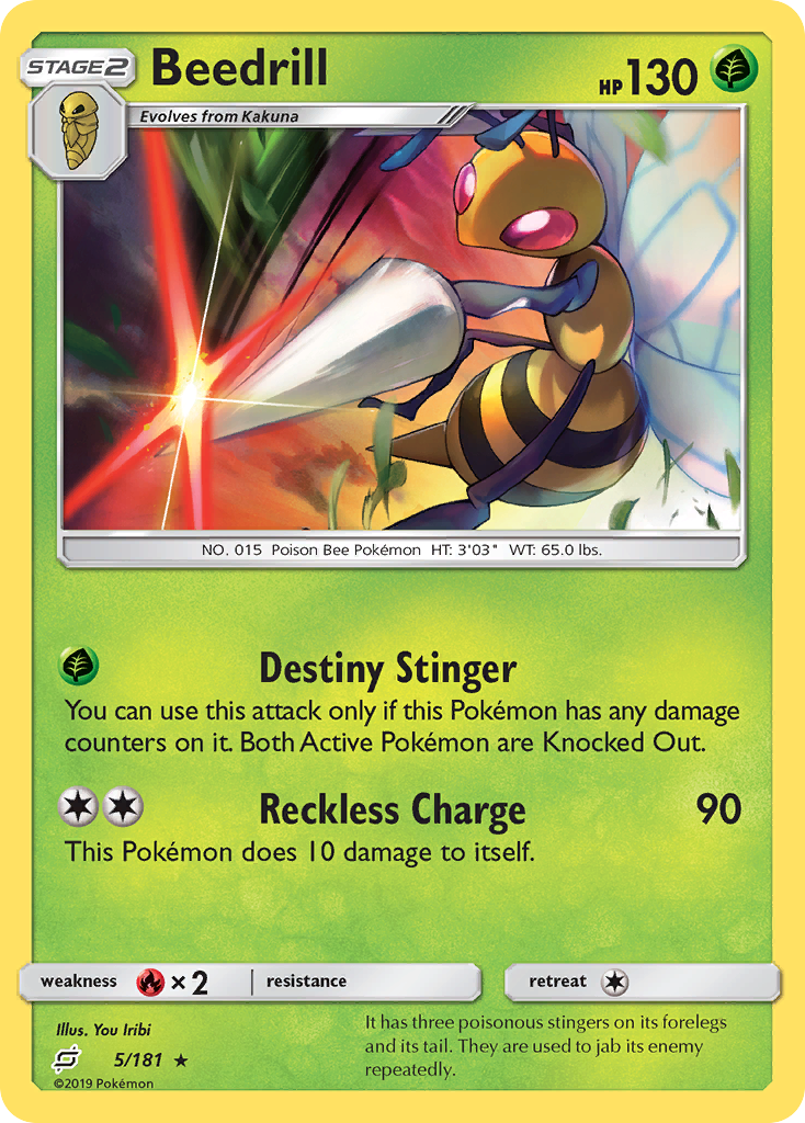 Beedrill (5/181) [Sun & Moon: Team Up] | Pegasus Games WI