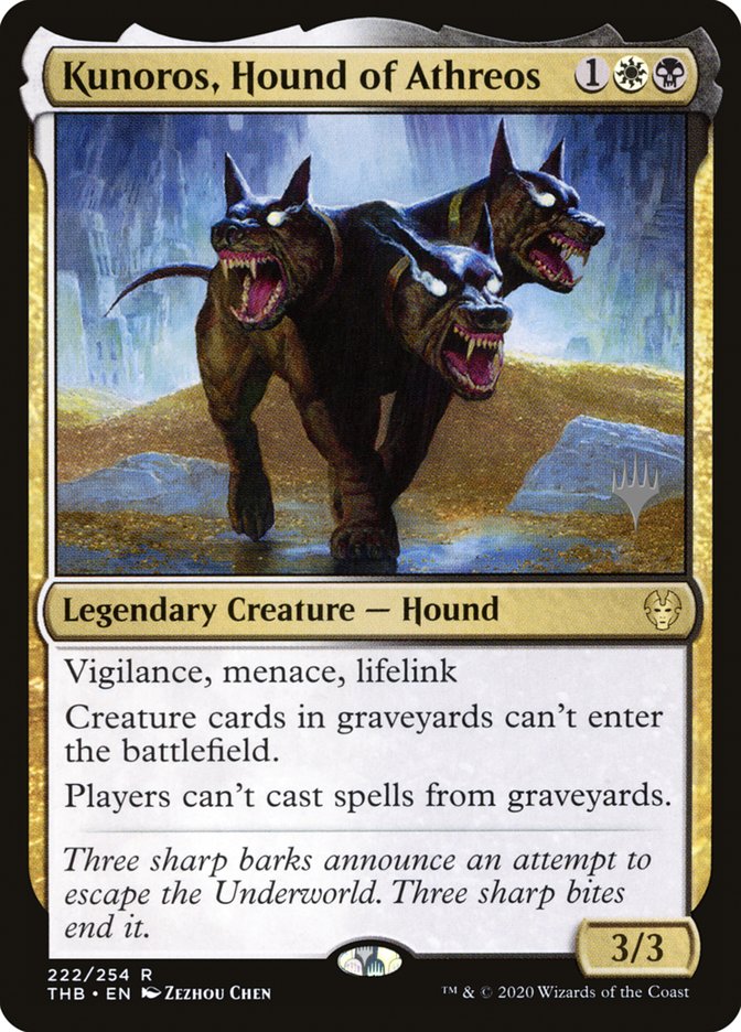 Kunoros, Hound of Athreos (Promo Pack) [Theros Beyond Death Promos] | Pegasus Games WI