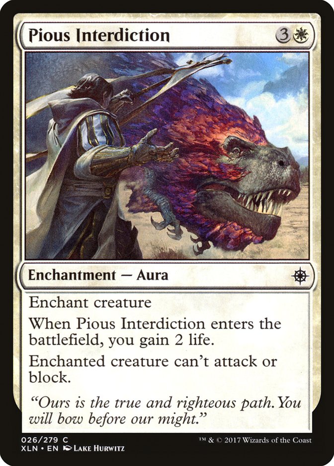 Pious Interdiction [Ixalan] | Pegasus Games WI