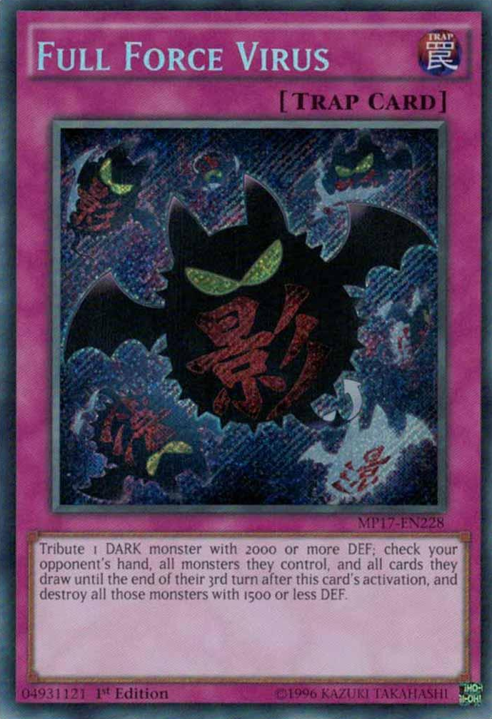 Full Force Virus [MP17-EN228] Secret Rare | Pegasus Games WI