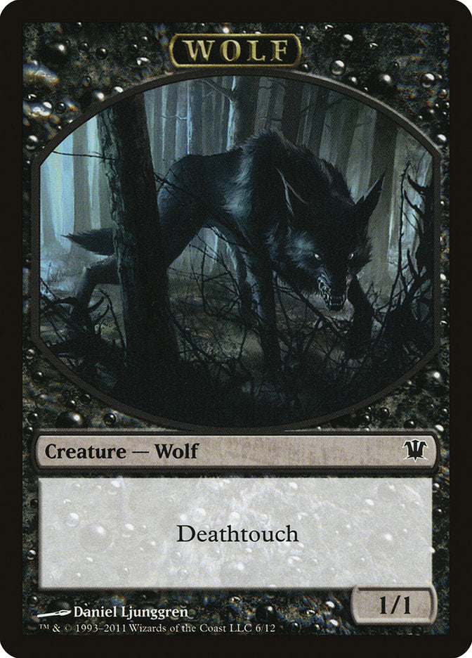 Wolf Token (6/12) [Innistrad Tokens] | Pegasus Games WI