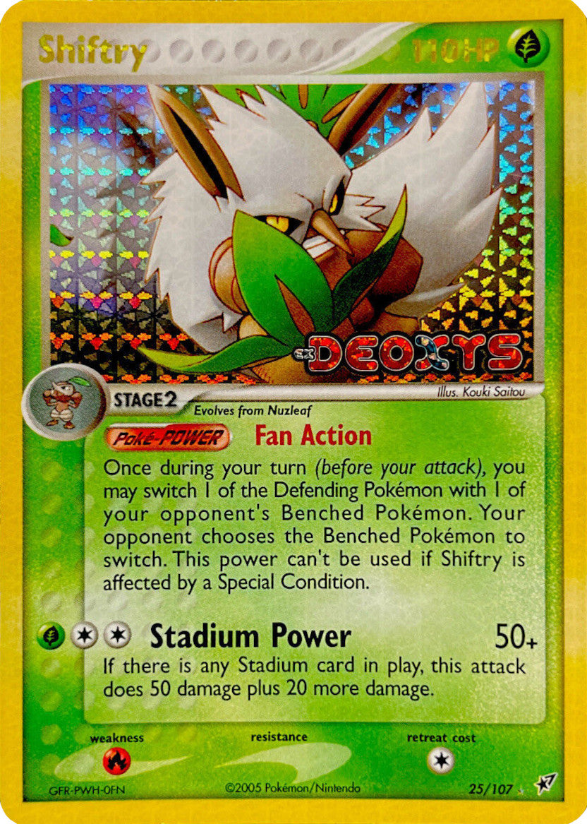 Shiftry (25/107) (Stamped) [EX: Deoxys] | Pegasus Games WI