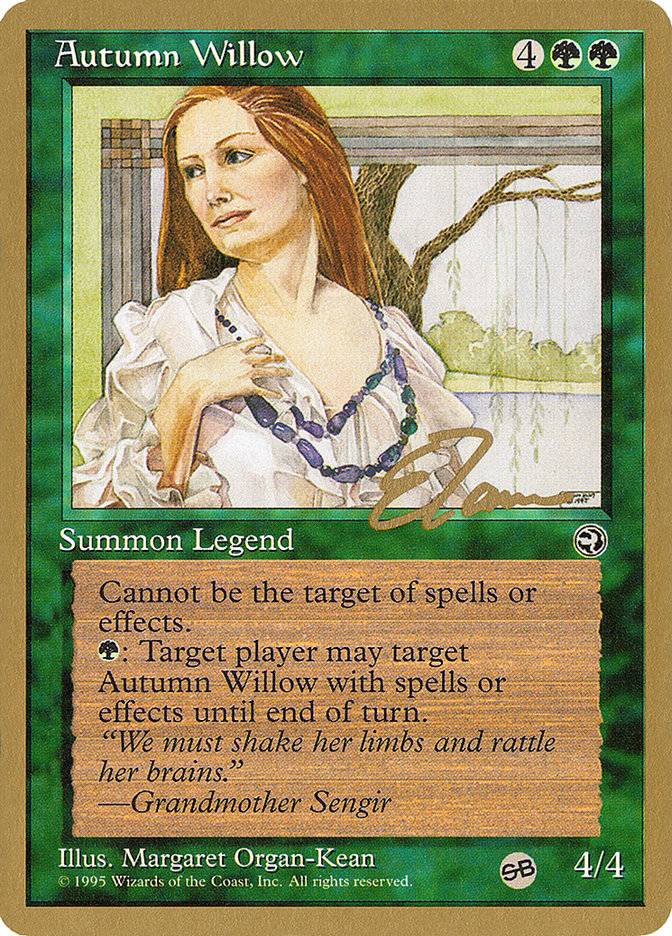 Autumn Willow (Eric Tam) (SB) [Pro Tour Collector Set] | Pegasus Games WI