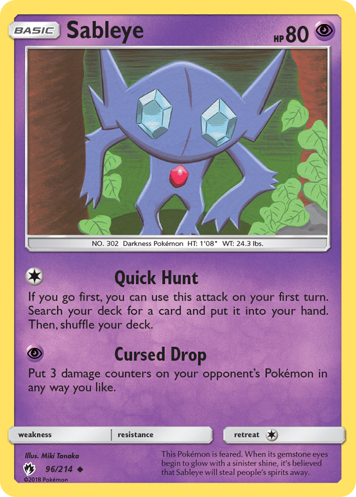 Sableye (96/214) [Sun & Moon: Lost Thunder] | Pegasus Games WI