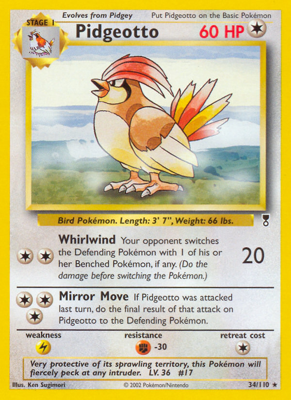 Pidgeotto (34/110) [Legendary Collection] | Pegasus Games WI