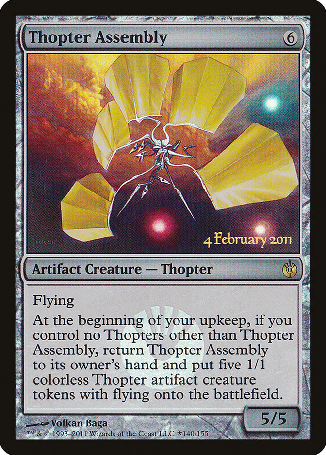 Thopter Assembly [Mirrodin Besieged Prerelease Promos] | Pegasus Games WI