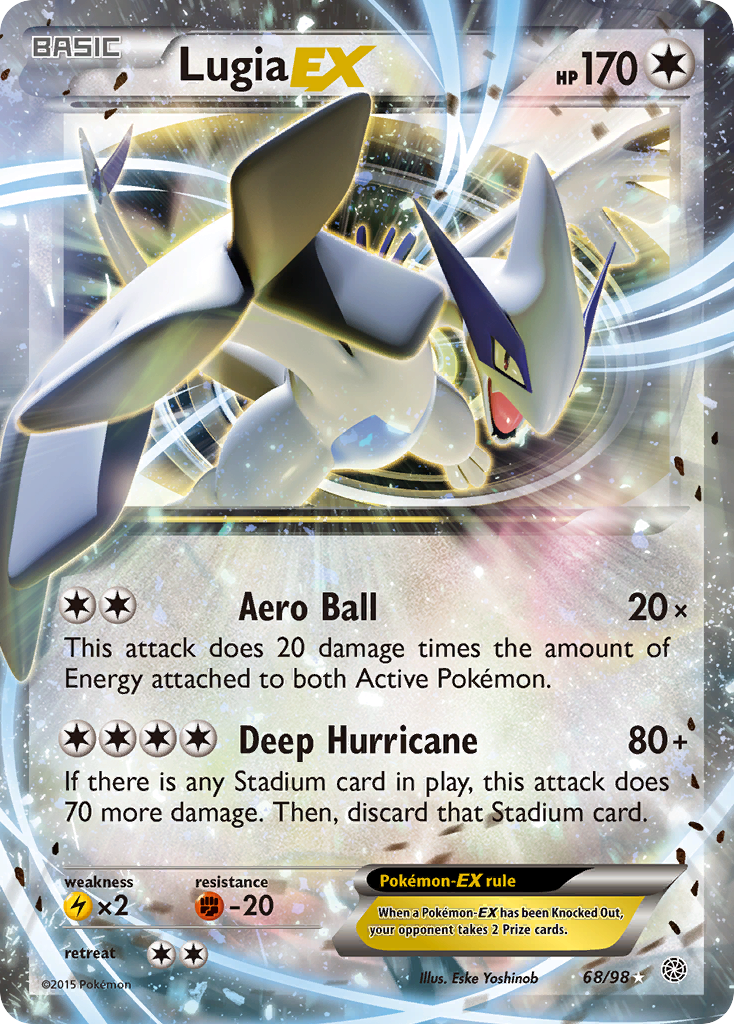 Lugia EX (68/98) [XY: Ancient Origins] | Pegasus Games WI